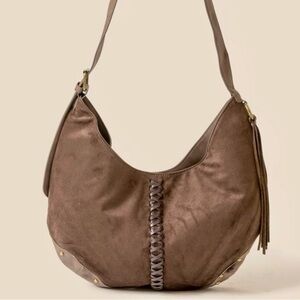 🤎 Hello Hobo Bag! Fame Braided Detail Hobo Shoulder Bag - Brown